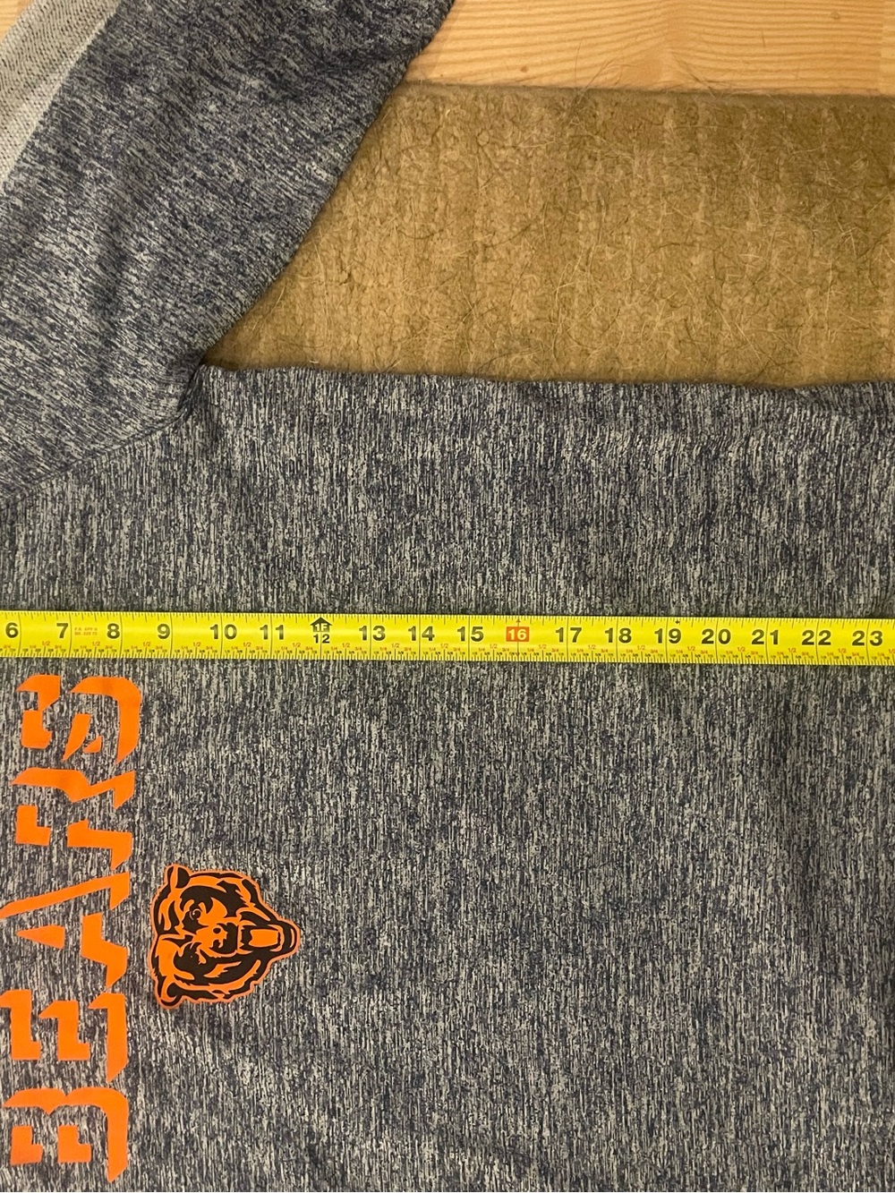 Fanatics Navy and Orange Chicago Bears Hooded Pullover - Picture 7 of 7